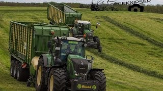 Lohnunternehmen Blunk bei der Grasbergung mit Fendt und Krone [upl. by Aras]