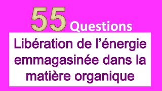 55 questions Libération de l’énergie emmagasinée dans la matière organique [upl. by Seedman193]