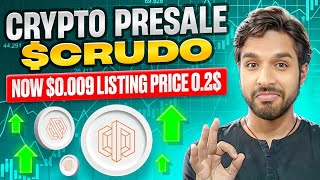 New Crypto Presale Crudo Buy Now [upl. by Hplar]