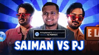 Saiman says Vs PJ Explained⚡ [upl. by Onitselec198]