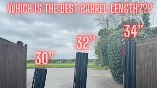 What Barrel Length Is The Best  30” 32” or 34”  Sporting Clays [upl. by Suhploda911]