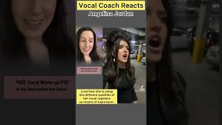 Angelina Jordan Next … Vocal Coach Reacts 😮shorts angelinajordan [upl. by Nelrah]