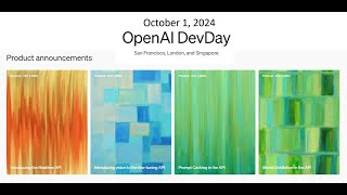 Realtime Voice API and more openAI DevDay 2024 [upl. by Ddahc348]