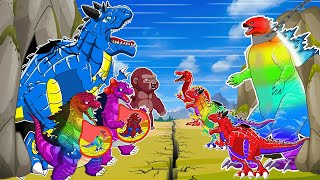 EVOLUTION OF Dinosaurs Triceratops PREGNANT vs F Monster TARZAN Spinosaurus amp Kong JURASSIC WORLD [upl. by Llesirg]