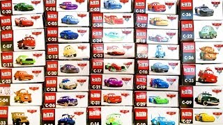 DibusYmas Cars 2 Diecast Complete Collection CARS Pixar Toys Takara Tomy Disney カーズ・トミカ [upl. by Akessej]