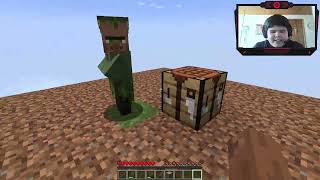 Oneblock en Minecraft Primer Gameplay de Minecraft [upl. by Arymahs]