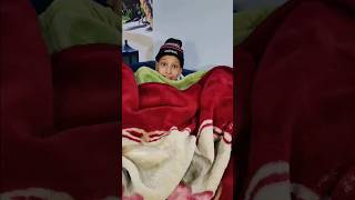 Extreme cold and thunder and I was falling asleep😱🤣prank shorts funny fypシ مقالب طرائف مضحك [upl. by Misa699]