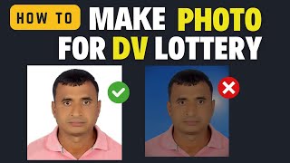 How to Resize Photo for DV Lottery  How to Make Photo for DV Lottery [upl. by Enyamart]