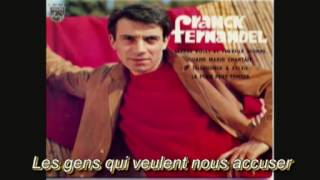 Lamour interdit de Franck Fernandel video clip avec paroles [upl. by Oaks292]