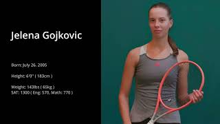 Jelena Gojkovic recruiting tennis video [upl. by Carlen]