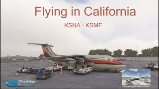 MSFS  Just Flight BAE146  KSNA  KSMF  PMDG 737800  PTKK  PGUM [upl. by Sherie]