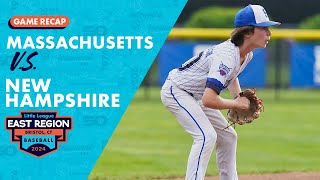 Game Highlight New Hampshire v Massachusetts  Little League Baseball New England Region Tournament [upl. by Sheri]