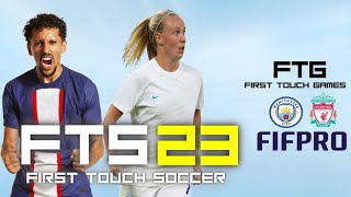 ¿CÓMO TENER FTS 2023 😱 DESCARGA Y JUEGA FIRST TOUCH SOCCER 2023  JUEGO DE FÚTBOL PARA CELULARES [upl. by Acinnad385]