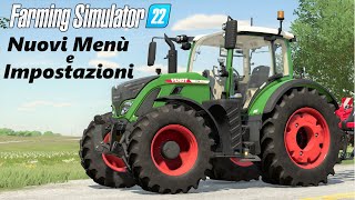 Farming Simulator 22 Menu Impostazioni generaligrafiche e opzioni di gioco [upl. by Aleakam960]