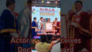 Actor Arjun amp Director P Vasu receive Doctorate Degrees at DrMGR Educational amp Research Institute [upl. by Kirsten20]