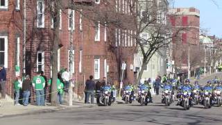 Boston Police Motorcycles during St Patricks Day Parade 2011 32011 [upl. by Buhler754]