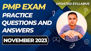 PMP Exam Questions 2023 Nov and Answers Practice Session  PMP Exam Prep  PMP for Project Manager [upl. by Adnilg348]