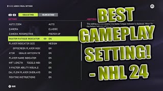 NHL 24 Best Visual Gameplay Settings [upl. by Acsehcnarf]