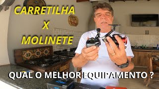 CARRETILHA X MOLINETE  QUAL É O MELHOR EQUIPAMENTO [upl. by Tezil482]