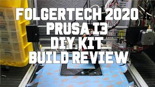 3d Printer Kit Build Review  Folgertech Prusa I3 2020 3d Printer [upl. by Navillus]