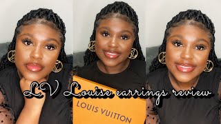 Louis Vuitton Louise earrings 800 are they worth it Unboxing and review [upl. by Naoma343]