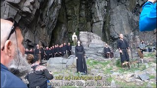 Wardruna Ft Aurora  Helvegen English amp Norwegian Lyrics [upl. by Kisor662]