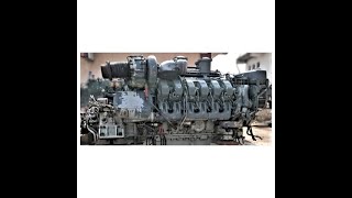 MTU 12V4000 M60 With ZF GEARBOX [upl. by Rosalee128]