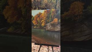 Jump Rock PleinAir Painting TurtleRock RedRiverGorge thered RRG jumprock Kentucky Fall [upl. by Lleraj]