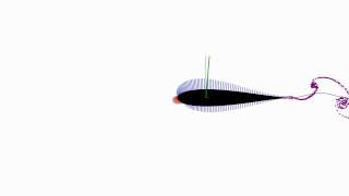 Airfoil thrust augmentation by symmetric heaving motion [upl. by Nuncia]