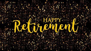 Happy Retirement background backdrop with JAZZ music retirement party ideas [upl. by Alverson]