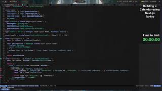 37  Building a Calendar with Nextjs  Reactjs  Tailwind  PTEN [upl. by Aihcrop]
