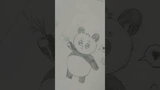 How to draw cute panda 🐼🐼 art cute drawing [upl. by Alix216]