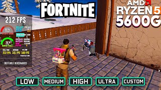 Fortnite Chapter 5 on Ryzen 5 5600G Vega 7 amp 16GB RAM  Game Performance Test 1080p [upl. by Yvi]