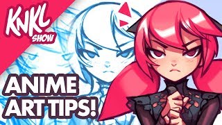 ANIME ART Tutorial  1hr LIVE demo and PSD walk through [upl. by Lindley]