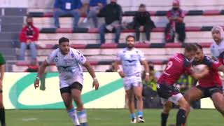 TOP 14  Superbe chistera à laveugle de Baptiste Serin RC Toulon [upl. by Ealasaid819]