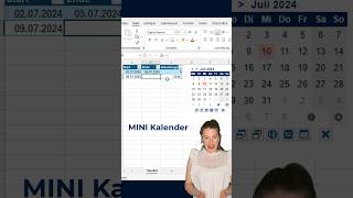 Mini KALENDER 📅 und ARBEITSTAGE excel exceltipps exceltips effizienz exceltutorial [upl. by Llednahs555]