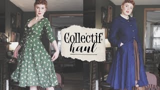 Vintage Reproduction TryOn Haul  Collectif Clothing [upl. by Hsekar]