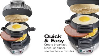 Hamilton Beach Breakfast Sandwich Maker [upl. by Atsillak]