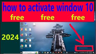 how to activate windows 10 for free  window 10 ko activate kaise kare 2024 [upl. by Einaffets236]