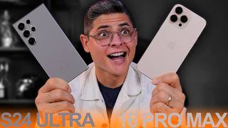 Galaxy S24 Ultra vs iPhone 16 Pro Max  QUAL O MELHOR SMARTPHONES INCRÍVEIS SAMSUNG vs APPLE [upl. by Hakeber]