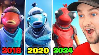 Evolution of Fishstick in All Fortnite Trailers amp Cutscenes [upl. by Nnairrehs]