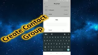 How to Create Contact Group in Redmi Phone [upl. by Jordon]