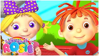 Best cartoons for toddlers  MUSIC BAND  Everythings Rosie [upl. by Nylidnarb]