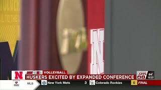 Husker volleyball eager to compete in expanded Big Ten [upl. by Asaret]