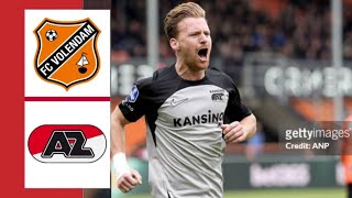 FC Volendam  AZ 04 Samenvatting  Eredivisie  20232024 [upl. by Sueahccaz]