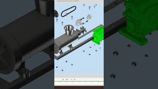 Inventor  Disassembly amp Assembly tiktok machine quis shorts engineering machine drawing [upl. by Ietta]