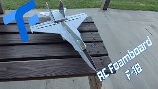 RC Foamboard F18 Build and Review  FREE PLANS [upl. by Saixela]