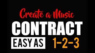 🔴 HOW TO CREATE A MUSIC CONTRACT [upl. by Ahsino176]