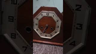 Wooden pendulum clock made in England part 2viralvideo england antique clock [upl. by Orgell]