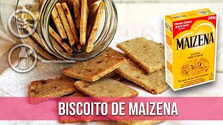 BISCOITO DE MAIZENA FÁCIL SEM GLÚTEN SEM LEITE SEM OVO VEGANO [upl. by Oralee114]